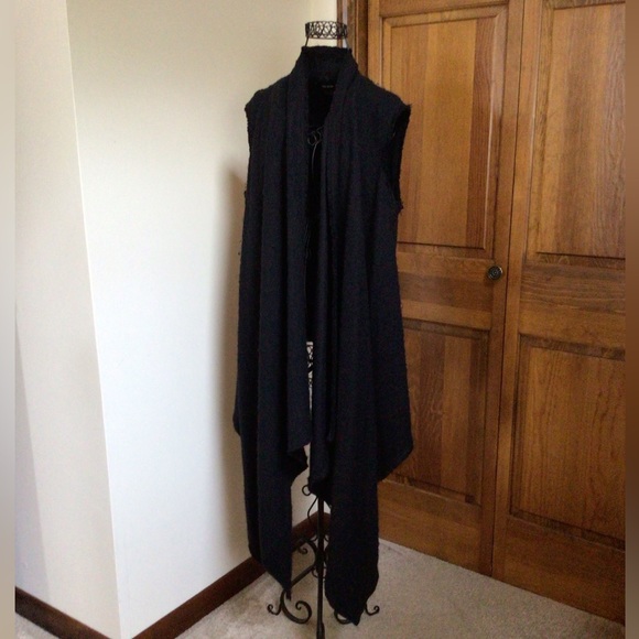 ISABEL MARANT FELICIA DRAPED TEXTURED ALPACA VEST SET - Picture 2 of 8